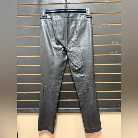 Black faux Leather Pants size 2 - Picture 3 of 3